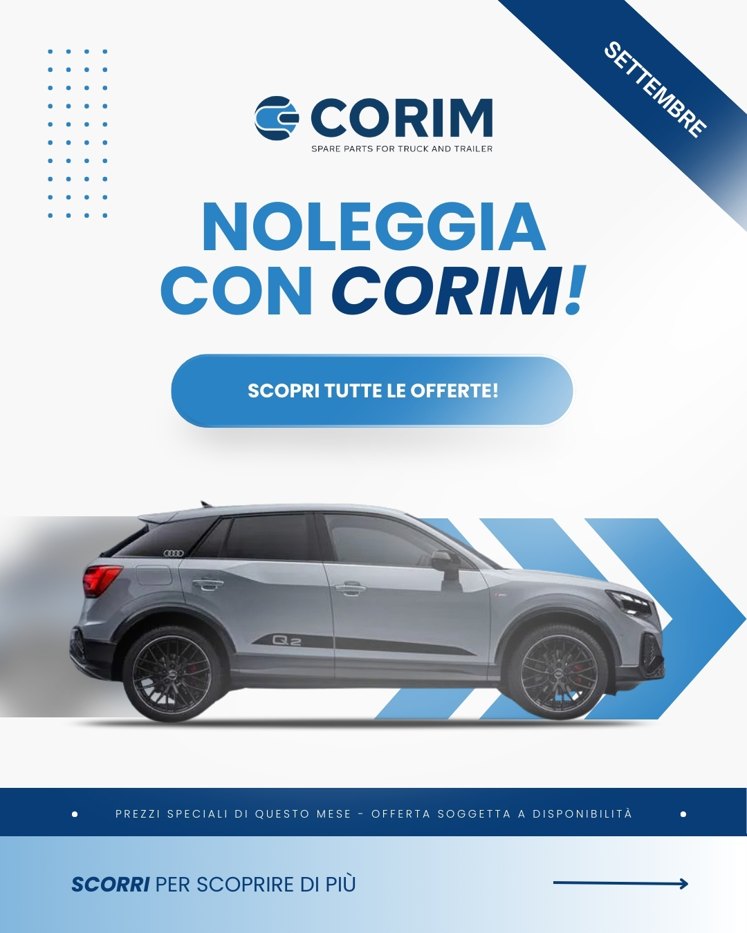 NOLEGGIO – Promo Settembre 2025
