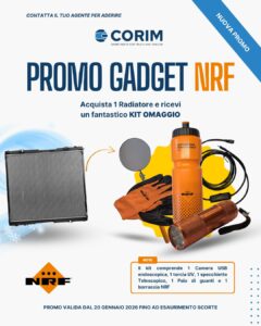 𝗣𝗥𝗢𝗠𝗢 𝗡𝗥𝗙- 𝗚𝗘𝗡𝗡𝗔𝗜𝗢 𝟮𝟬𝟮𝟲 ⚡ Acquista 1 Radiatore NRF e ricevi in omaggio un Kit in Omaggio Promo valida dal 20 Gennaio 2026 fino ad esaurimento scorte 𝗖𝗼𝗻𝘁𝗮𝘁𝘁𝗮𝗰𝗶 per maggiori informazioni - #Corim #Promo #Bosch
